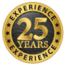 25 Years Experience Badge